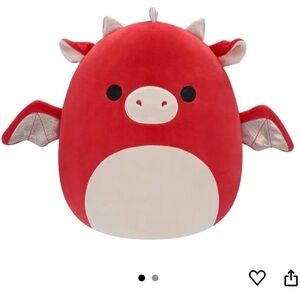 NWT Squishmallow “Baiden” The Red Dragon Plush